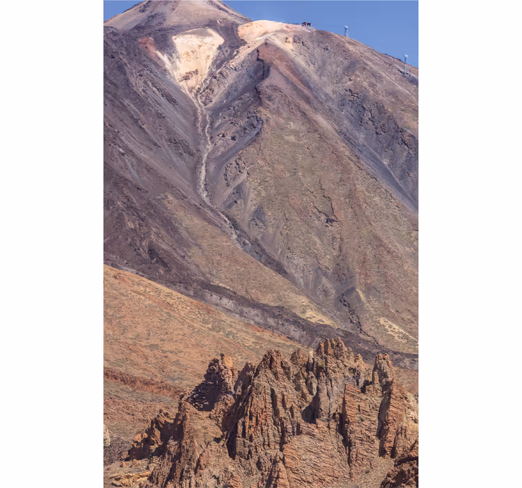 Living room roller blind teide views - TenStickers