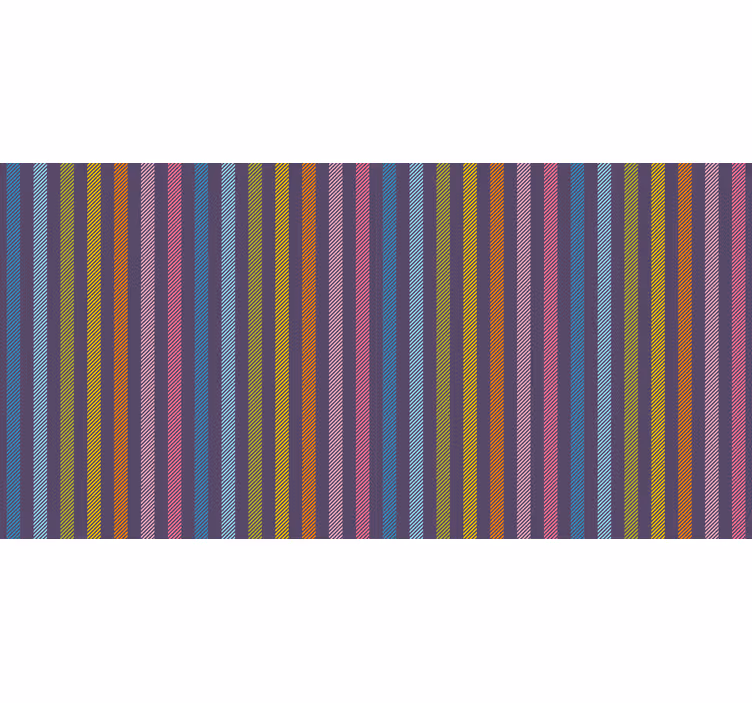 Rainbow striped bedroom roller blind - TenStickers