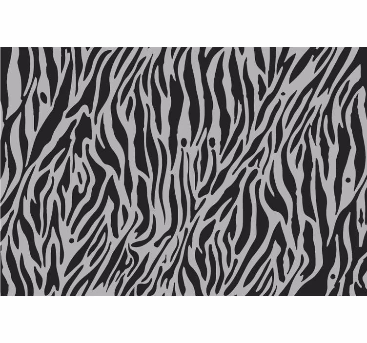 Gray zebra bedroom roller blind - TenStickers