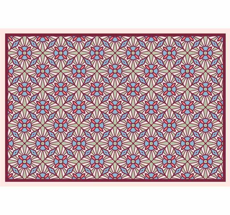 Bedroom roller blind camelot area rug - TenStickers