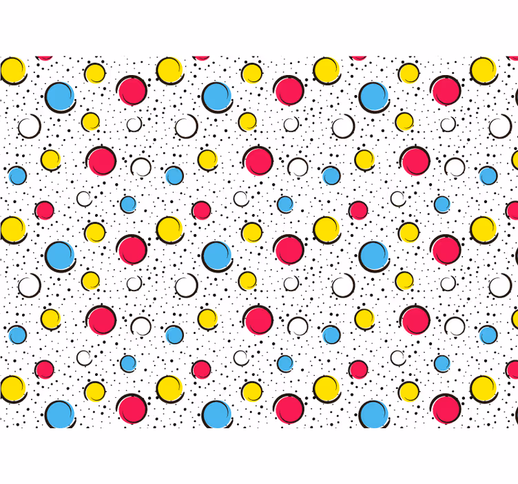 Multicolor dots bedroom roller blind - TenStickers
