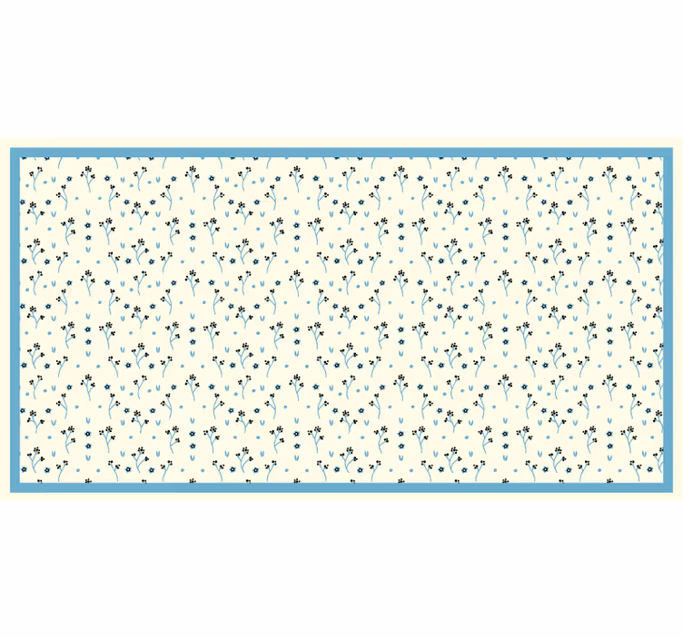 Bedroom roller blind with delicate floral pattern - TenStickers