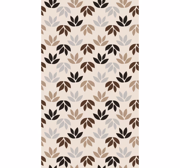 Bedroom roller blind with brown leaf branches - TenStickers