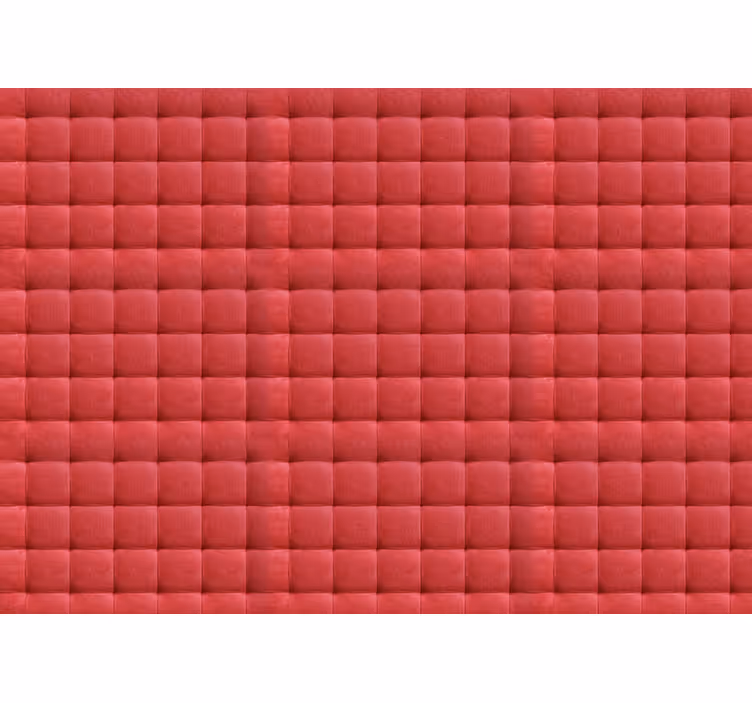 Bedroom roller blind with red leather padding - TenStickers