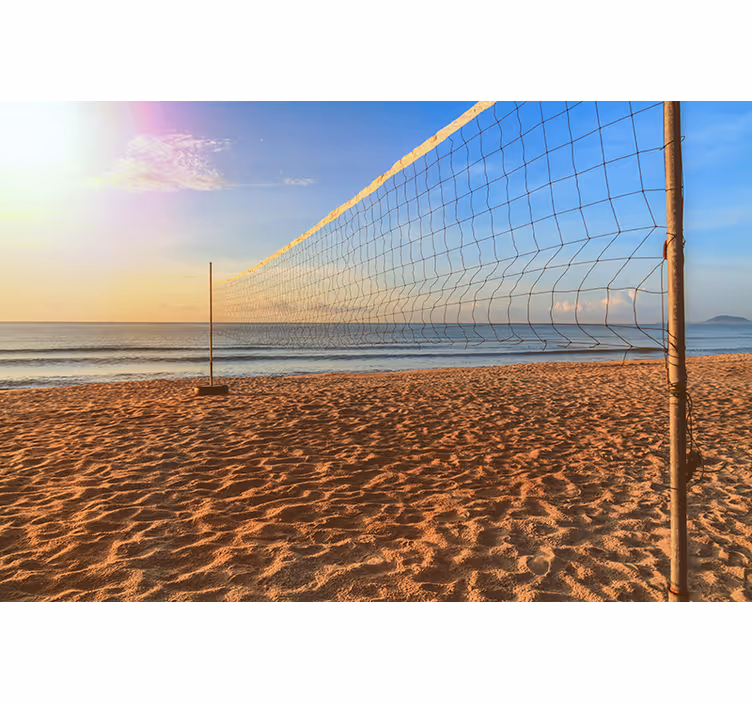 Bedroom roller blind in red volleyball pattern - TenStickers