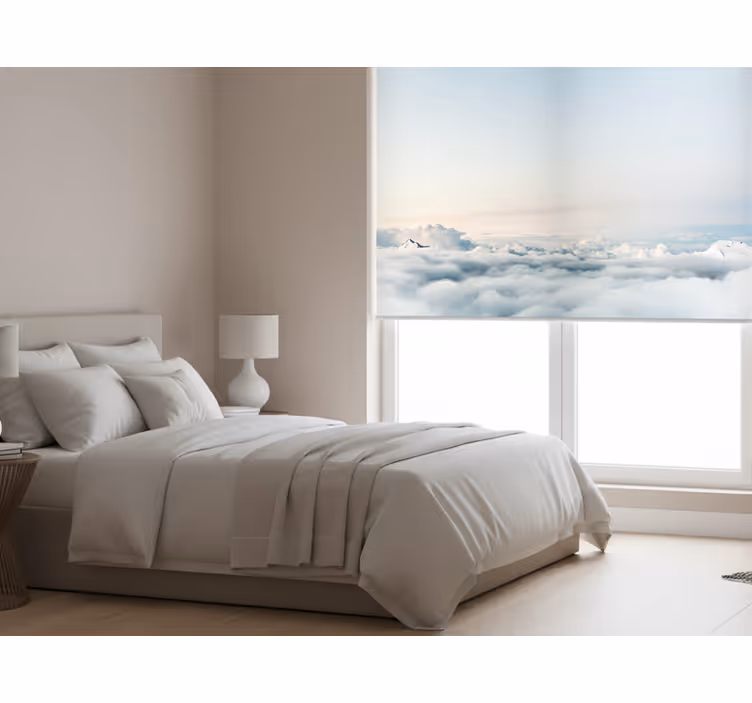 Bedroom roller blind with stunning sky and sea view - TenStickers