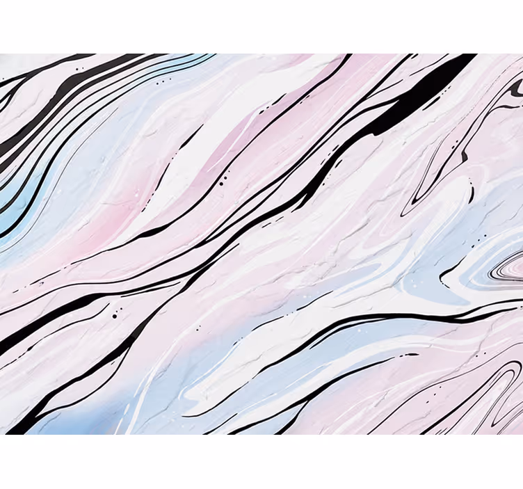 Bedroom roller blind in pink black abstract marble design - TenStickers