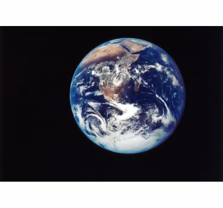 Bedroom roller blind with outer space view of earth - TenStickers