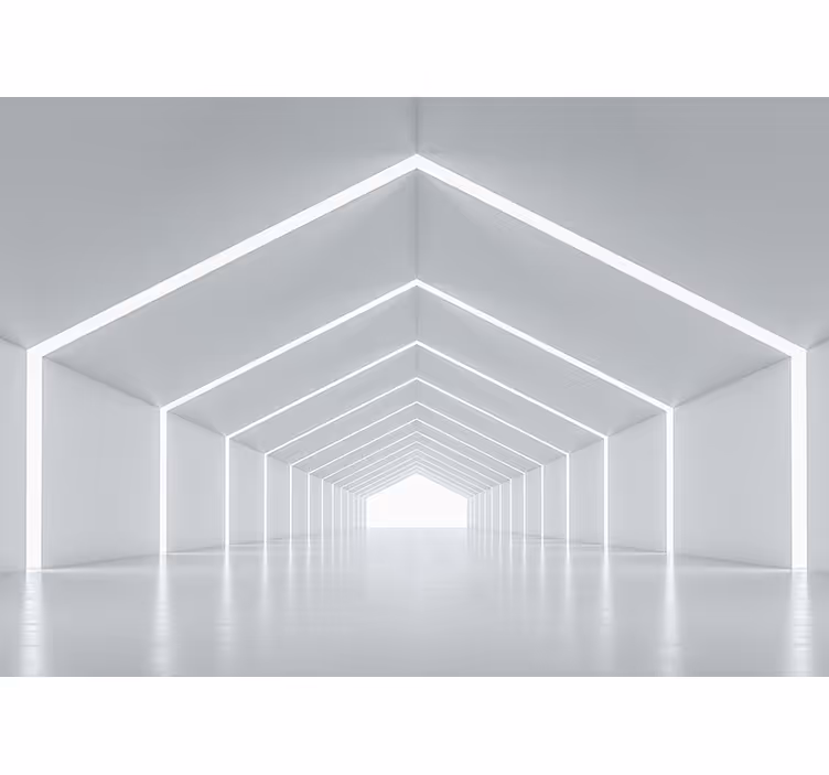 White roller blind with 3d bright reflections - TenStickers