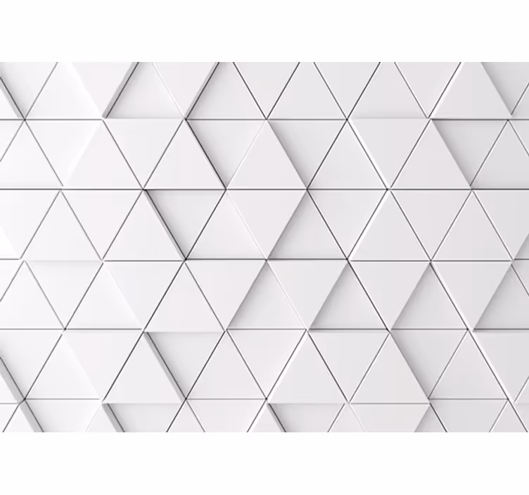 White roller blind with shaded white triangles - TenStickers