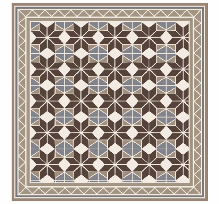 Living room roller blind rustic starburst design - TenStickers