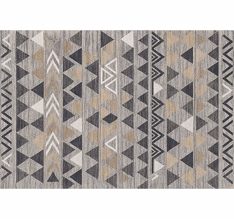 Living room roller blind in grey geometric triangles - TenStickers