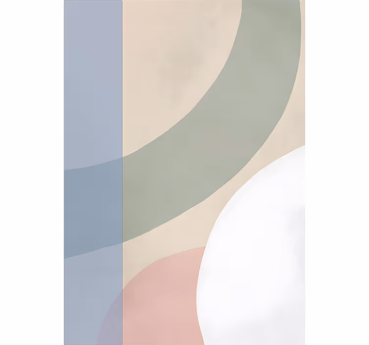 Living room roller blind in soft pastel shades - TenStickers