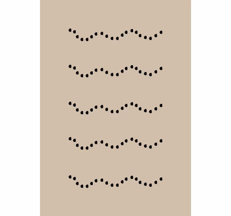 Living room roller blind pebbles on the floor - TenStickers