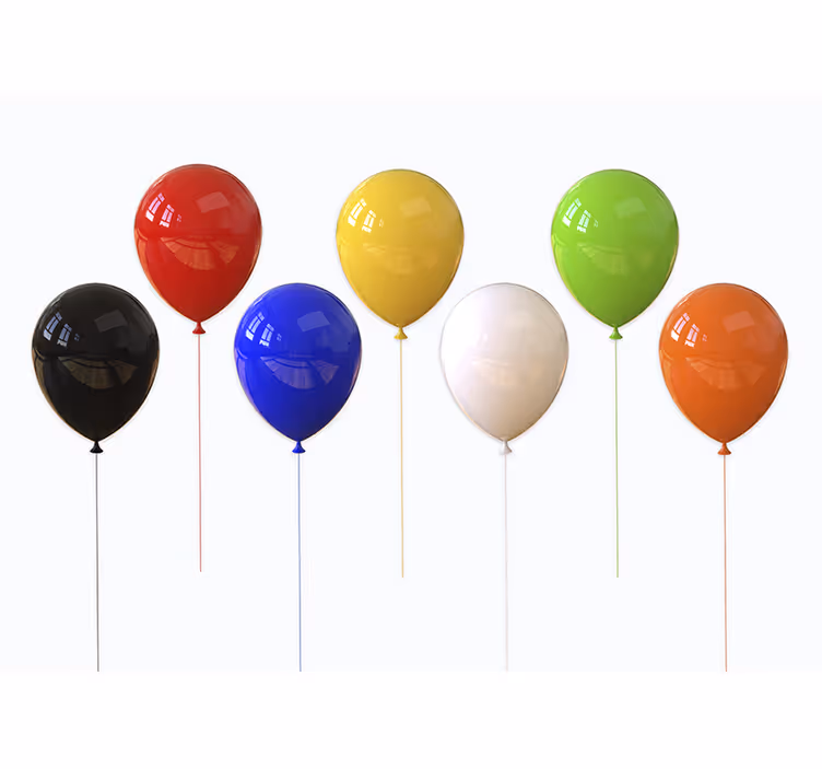 Children room roller blind with 3d realistic balloons - TenStickers
