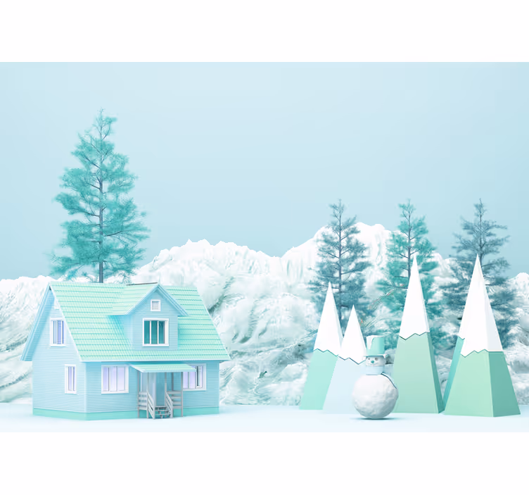 Children room roller blind little farm in the forest - TenStickers