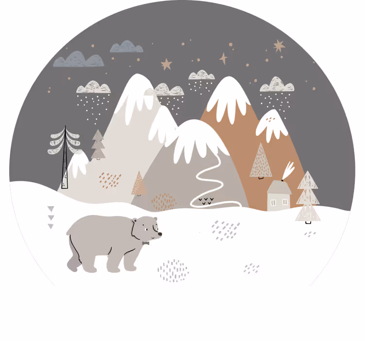 Children room roller blind wild animals design - TenStickers