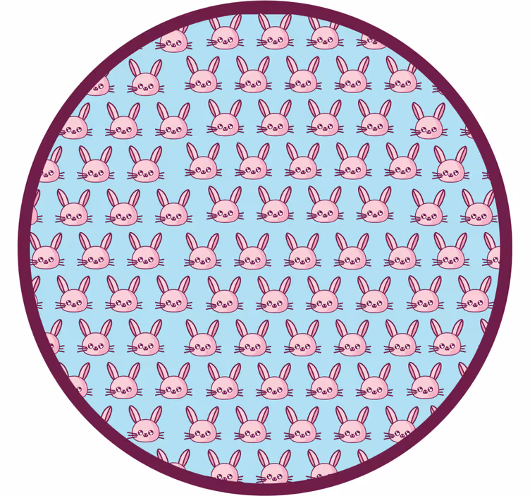 Children room roller blind with anime rabbits - TenStickers