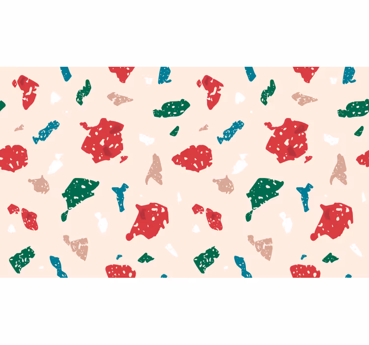 Children room roller blind kids terrazzo design - TenStickers