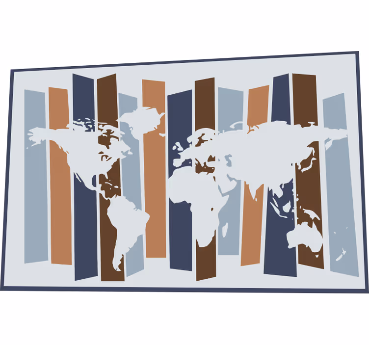 Children room roller blind in nordic colors - TenStickers