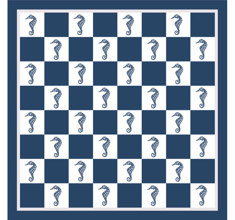 Children room roller blind seahorse chess game - TenStickers