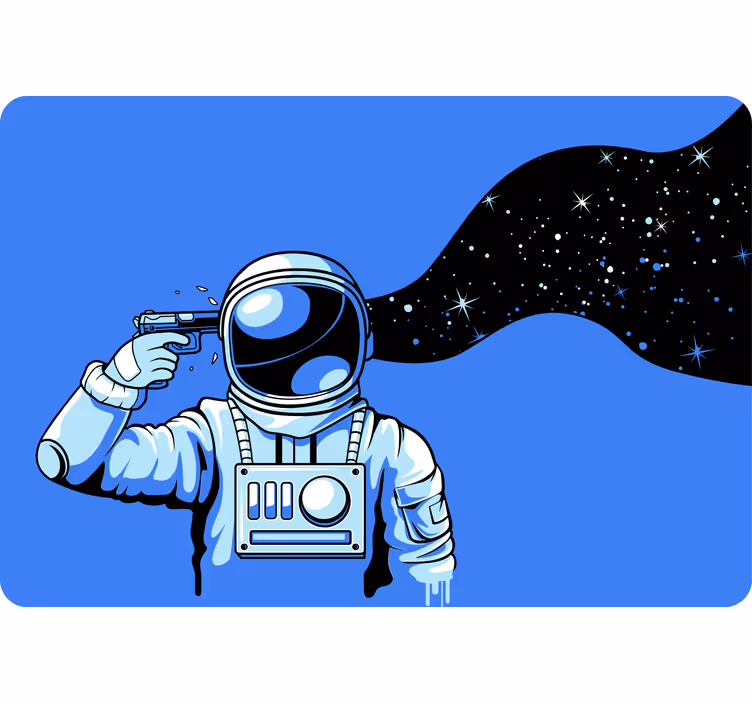 Children room roller blind astronauts in a pressure suit - TenStickers