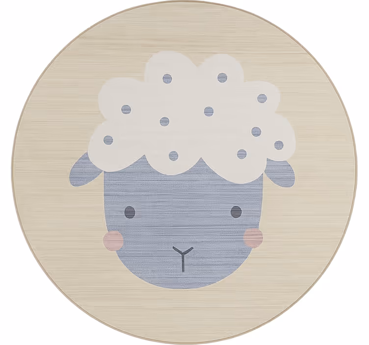 Children room roller blind beige baby sheep - TenStickers