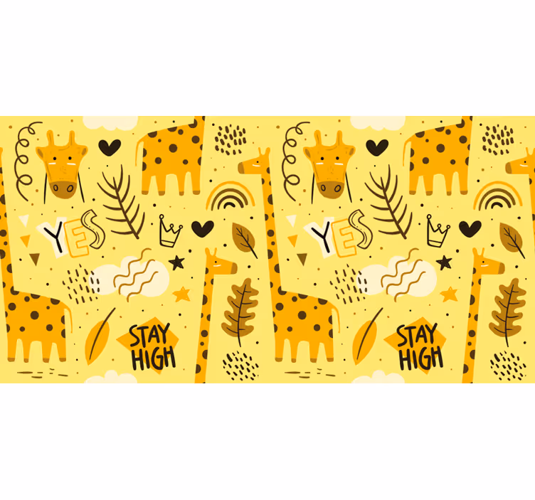 Giraffes children room roller blind - TenStickers