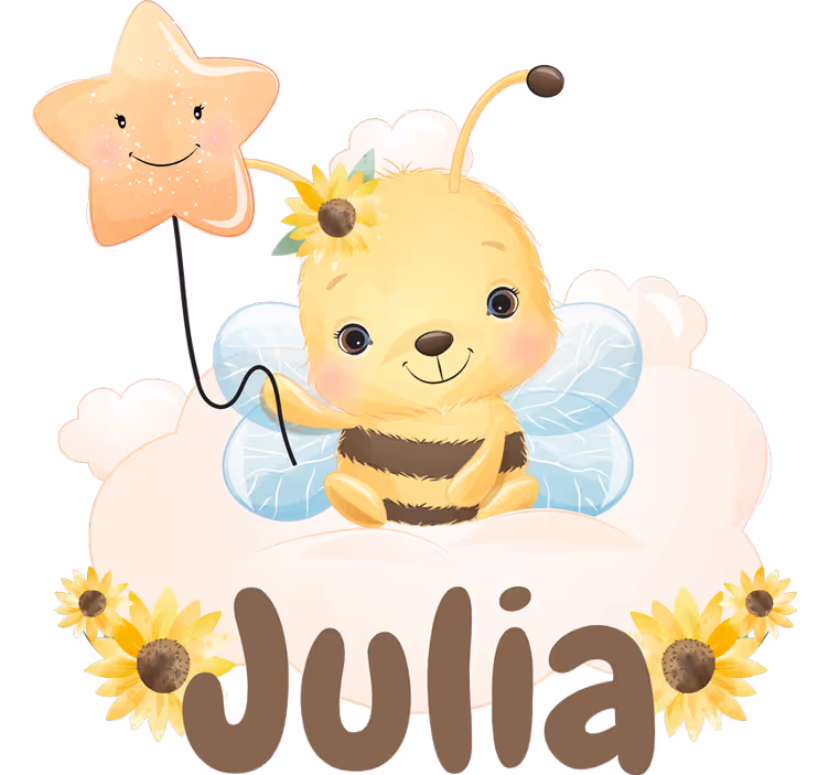 Children room roller blind cute animals bee personalized - TenStickers