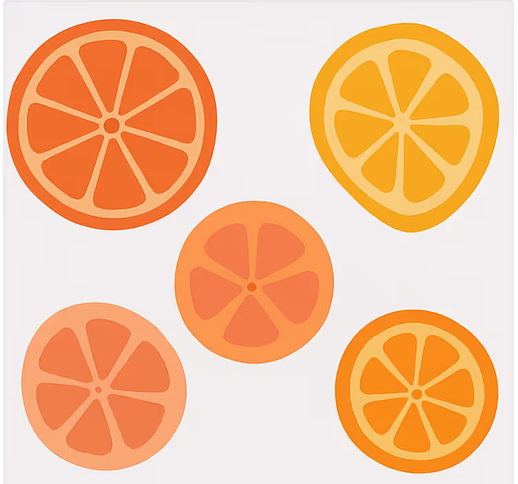 Fruit and vegetable roller blind citrus fruits - TenStickers