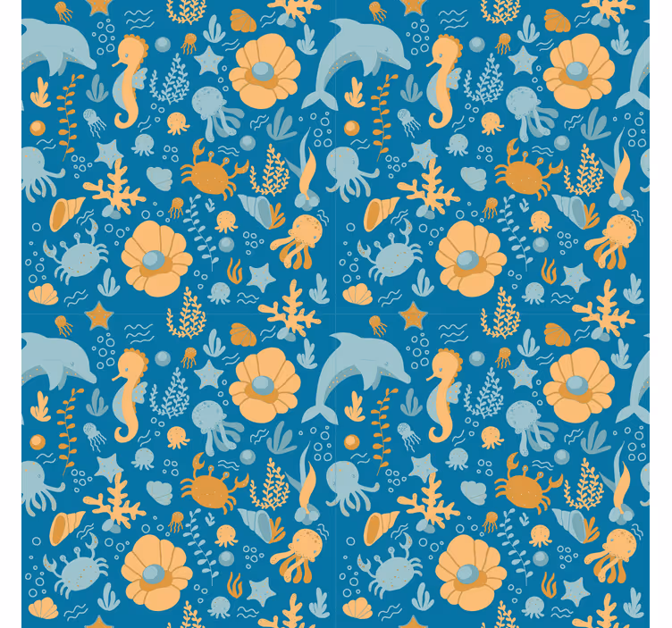 Children room roller blind sea adventure design - TenStickers