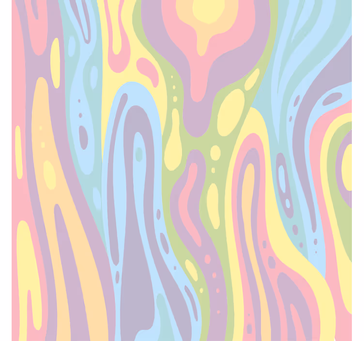 Children room roller blind with colorful lava lamp effect - TenStickers