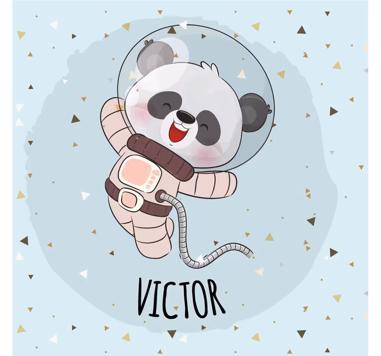 Children room roller blind cute panda for boy - TenStickers