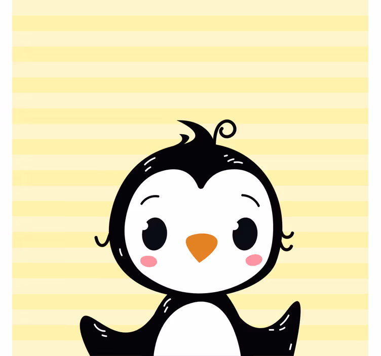 Children room roller blind cute baby penguin - TenStickers