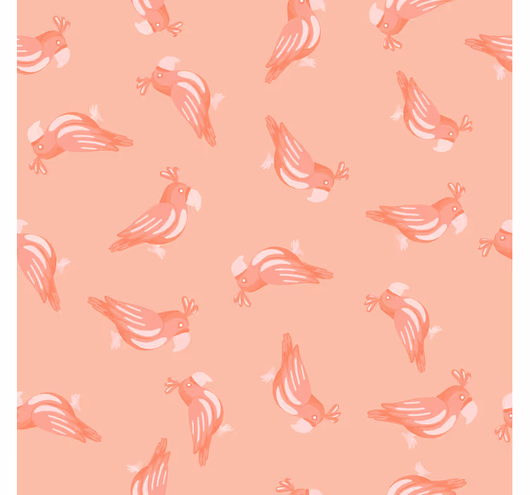Children room roller blind pink birds design - TenStickers