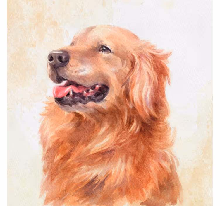 Children room roller blind watercolor style dog - TenStickers