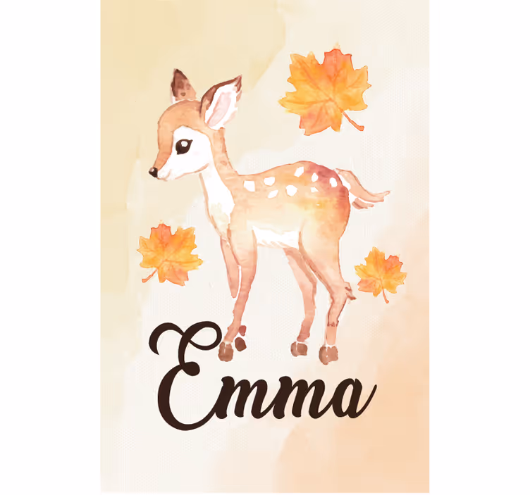 Children room roller blind deer - TenStickers