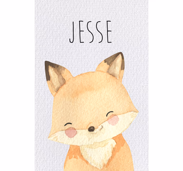 Children room roller blind fox animal design - TenStickers