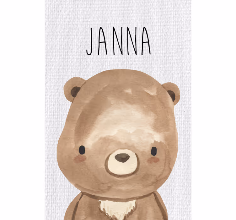 Children room roller blind forest animals bear - TenStickers