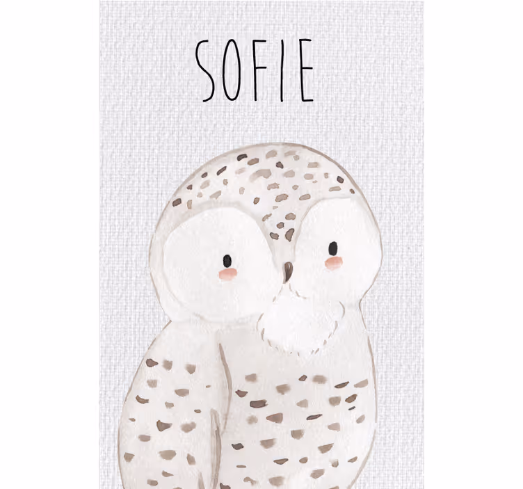 Children room roller blind forest animals owl - TenStickers
