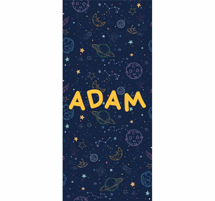 Children room roller blind planets in space - TenStickers