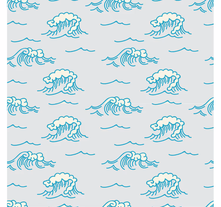 Children room roller blind ocean wave design - TenStickers