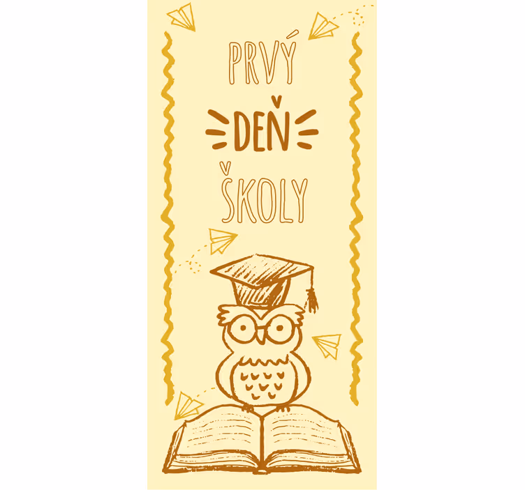 Children room roller blind first day of school design - TenStickers