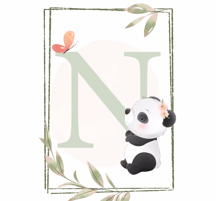 Children room roller blind cute panda design - TenStickers