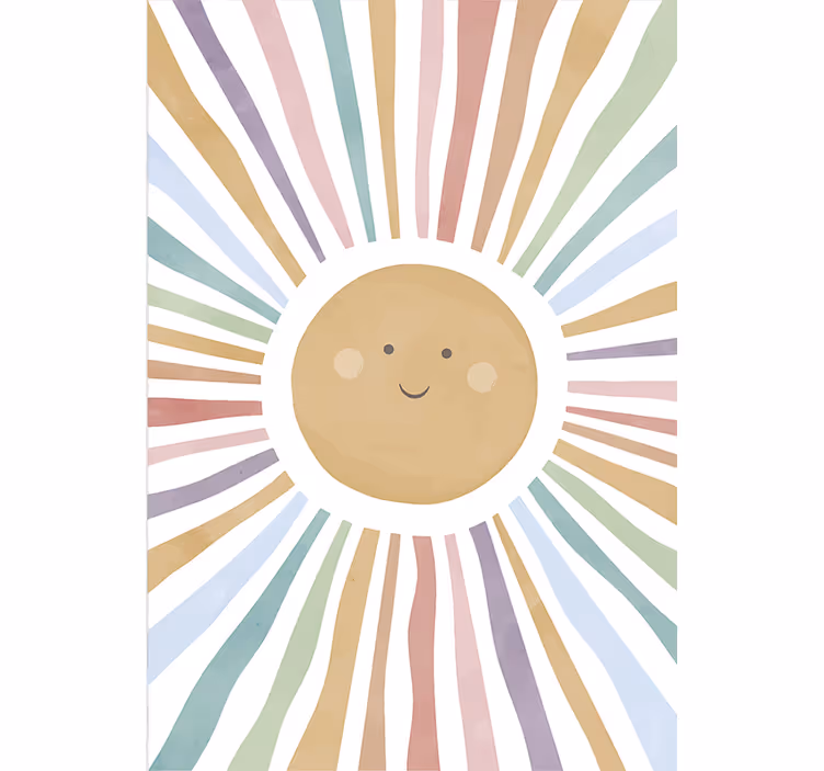 Happy sun children room roller blind - TenStickers