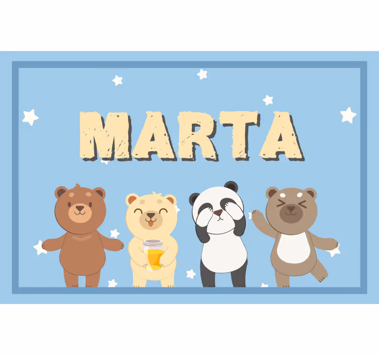 Children room roller blind adorable bear design - TenStickers