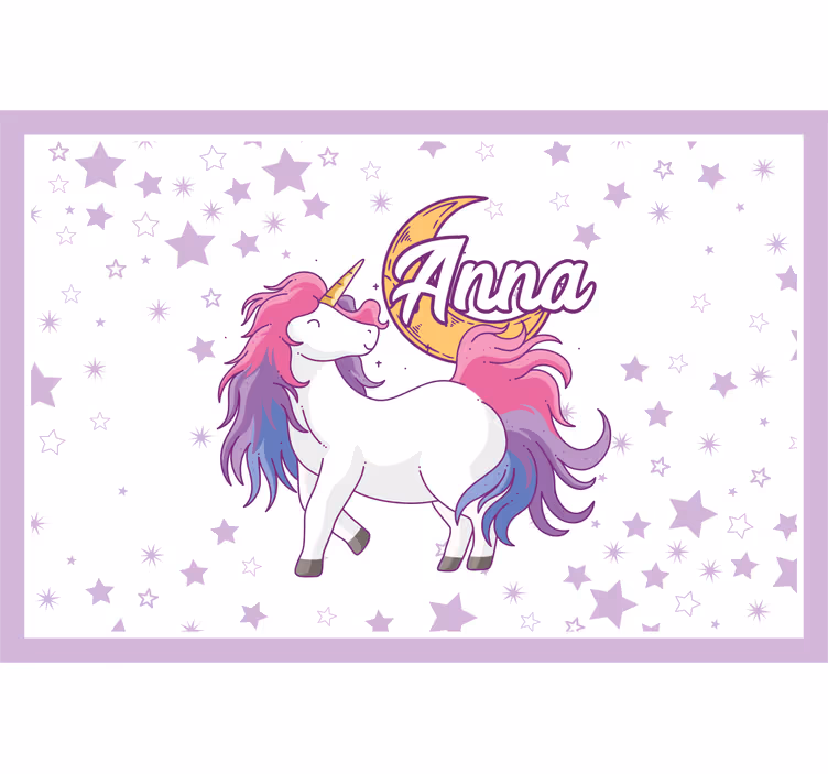 Children room roller blind unicorn and moon - TenStickers