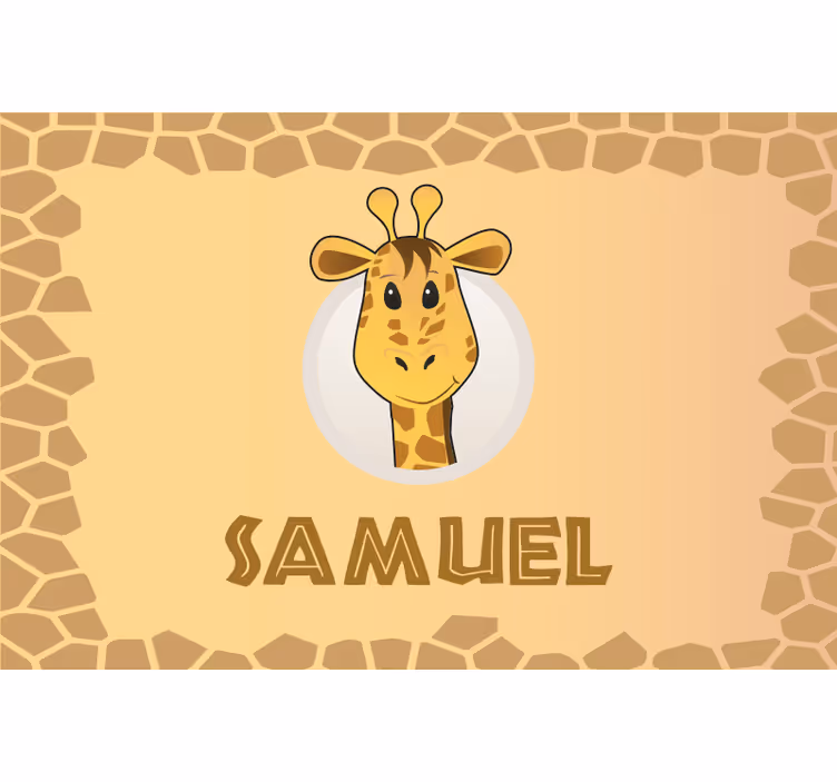 Children room roller blind eat here custom name - TenStickers