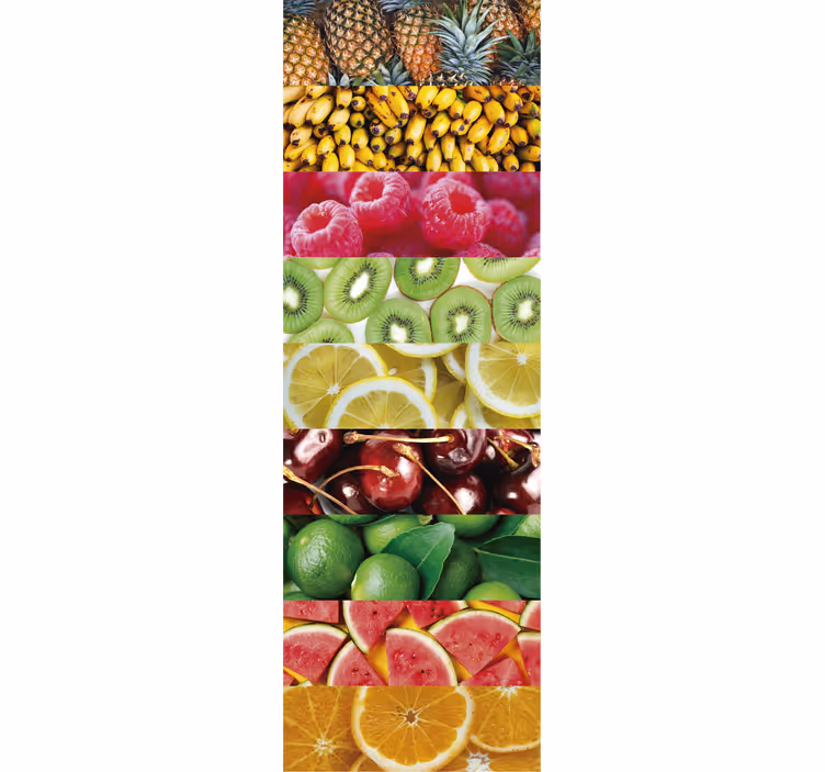 Kitchen roller blind fruit textures - TenStickers
