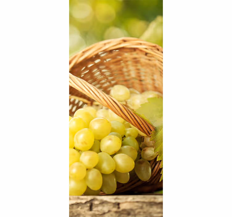 Kitchen roller blind grape basket decorative vinyl - TenStickers